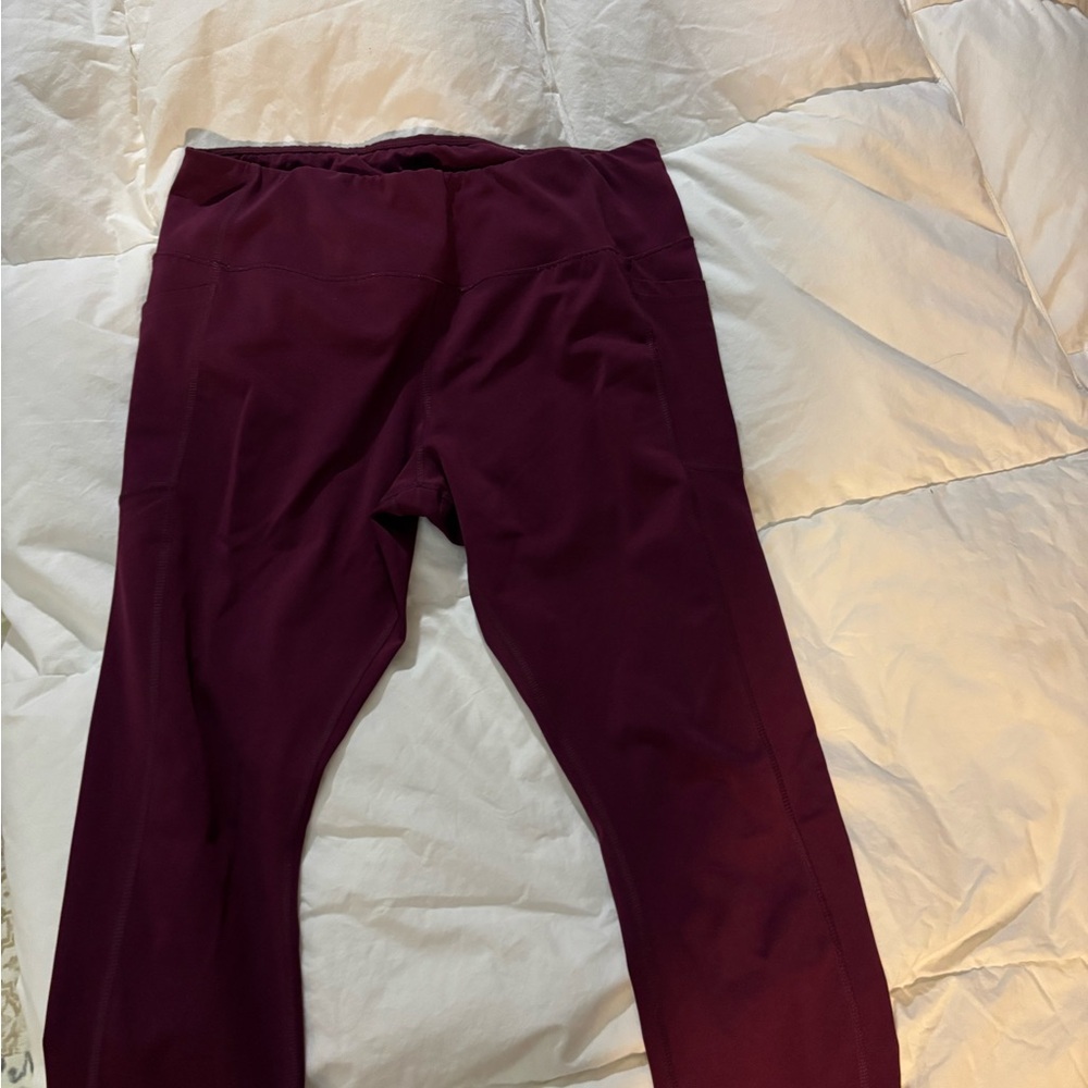 Avia Deep Plum High-Waist Leggings